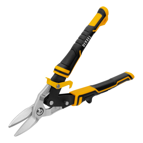 Ножницы по металлу, 270 мм, прямой рез, сталь-CrMo, трехкомпонентные рукоятки Denzel по ценам производителя в Челябинске с доставкой по всей России