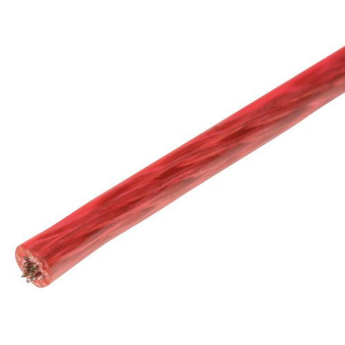 Трос металлополимерный красный ПР-3.0, толщина 3.0 мм, моток 20 метров Сибртех по ценам производителя в Челябинске с доставкой по всей России