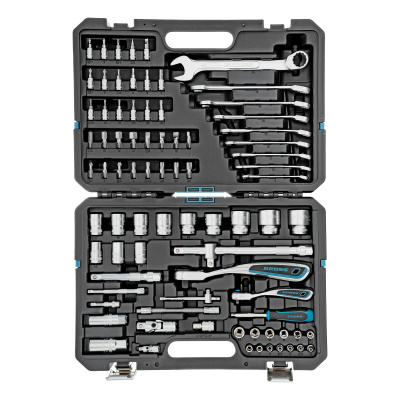 Набор инструментов, 1/4", 1/2", CrV, 120 зубьев, 82 предмета Gross по ценам производителя в Челябинске с доставкой по всей России