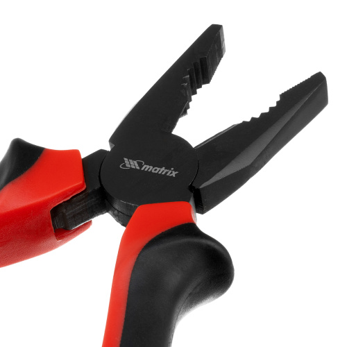 Плоскогубцы комбинированные Black Nickel, 180 мм, двухкомпонентные рукоятки Matrix по ценам производителя в Челябинске с доставкой по всей России