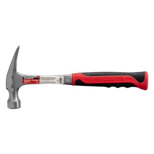 Молоток-гвоздодер, 570 г, цельнометаллический, двухкомпонентная рукоятка Matrix по ценам производителя в Челябинске с доставкой по всей России