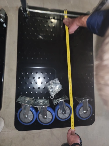 Тележка платформенная 650 кг TOR PH650 (890x590) со складной ручкой (пластиковые колеса 125 мм) по ценам производителя в Челябинске с доставкой по всей России