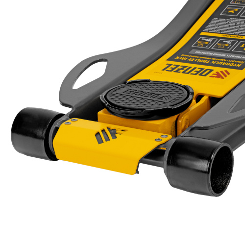 Домкрат гидравлический подкатной, 3 т, 75-500 мм, быстрый подъем, низкий подхват, проф. Denzel по ценам производителя в Челябинске с доставкой по всей России