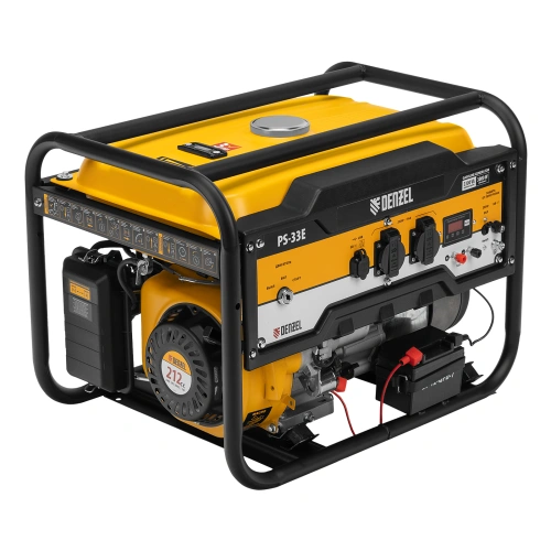 Генератор бензиновый PS-33E, 3.3 кВт, 230В, 15 л, электростартер Denzel по ценам производителя в Челябинске с доставкой по всей России