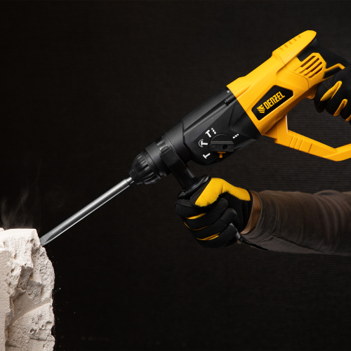 Перфоратор электрический RH-1050-26, SDS-plus, 1050 Вт, 3.2 Дж, 3 плюс 1 режим Denzel по ценам производителя в Челябинске с доставкой по всей России