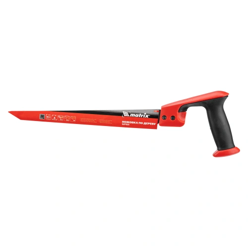 Ножовка по дереву выкружная, 300 мм, каленый зуб, двухкомпонентная рукоятка Matrix по ценам производителя в Челябинске с доставкой по всей России