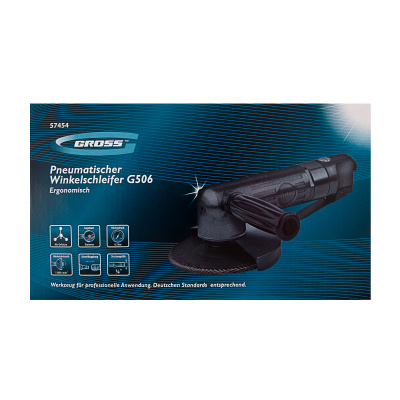 Угловая шлифовальная машина пневматическая G506.5", 11000 об/мин Gross по ценам производителя в Челябинске с доставкой по всей России