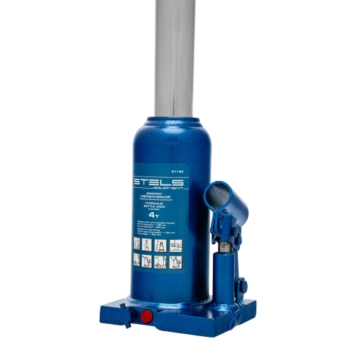 Домкрат гидравлический бутылочный телескопический, 4 т, h подъема 190-480 мм Stels по ценам производителя в Челябинске с доставкой по всей России