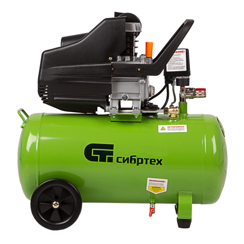 Компрессор воздушный КК-1500/50, 1.5 кВт, 198 л/мин, 50 л, прямой привод, масляный Сибртех по ценам производителя в Челябинске с доставкой по всей России