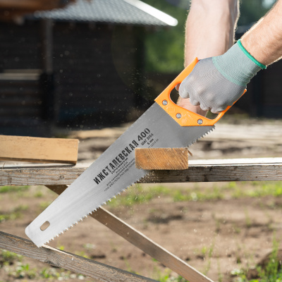 Ножовка по дереву, 400 мм, шаг зубьев 5 мм, пластиковая рукоятка по ценам производителя в Челябинске с доставкой по всей России