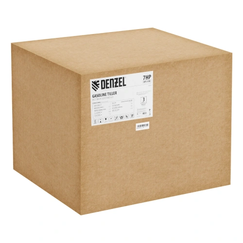 Мотоблок DPT-170S, 7 л.с., ремен.сцеп, фрез 3х4, ШОМ, передачи 2В/1Н Denzel по ценам производителя в Челябинске с доставкой по всей России