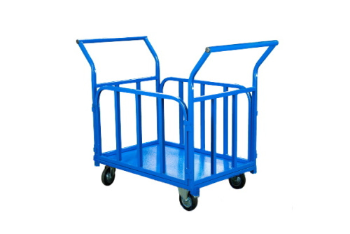 Тележка платформенная TOR ТП-Б (700х1200) с бортами и двумя ручками (колеса 160 мм) по ценам производителя в Челябинске с доставкой по всей России