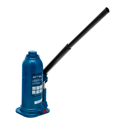 Домкрат гидравлический бутылочный, 5 т, h подъема 207-404 мм, в пластиковом кейсе Stels по ценам производителя в Челябинске с доставкой по всей России