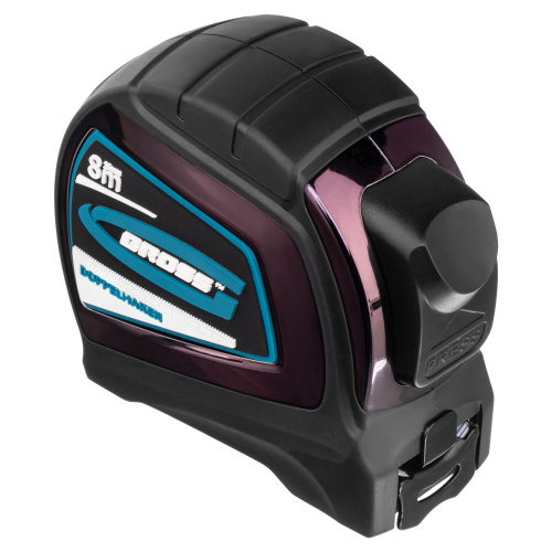 Рулетка "Doppelhaken",8 м x 25 мм,двухсторонний зацеп,Нейлон,двусторонняя шкала,автоматическая фиксация Gross по ценам производителя в Челябинске с доставкой по всей России