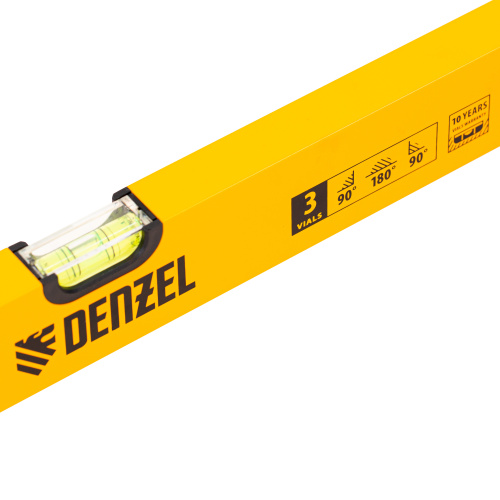 Уровень алюминиевый, 1200 мм, фрезерованный, 3 глазка Denzel по ценам производителя в Челябинске с доставкой по всей России