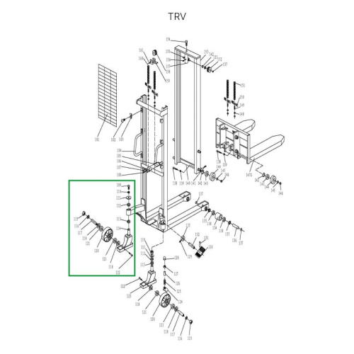 Колесная опора поворотная в сборе для TRV по ценам производителя в Челябинске с доставкой по всей России
