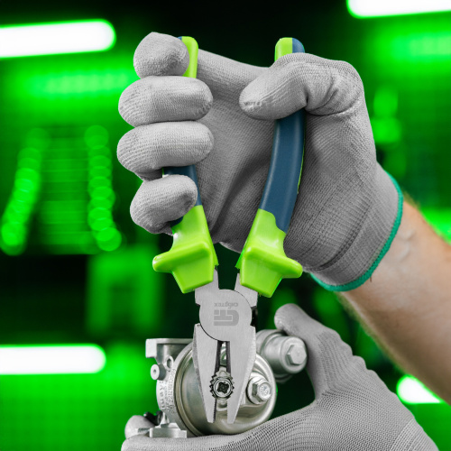 Плоскогубцы комбинированные, 200 мм, двухкомпонентные рукоятки Сибртех по ценам производителя в Челябинске с доставкой по всей России