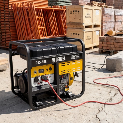 Генератор дизельный DES-85E, 8,5 кВт, 230 В, 16 л, электростартер Denzel по ценам производителя в Челябинске с доставкой по всей России