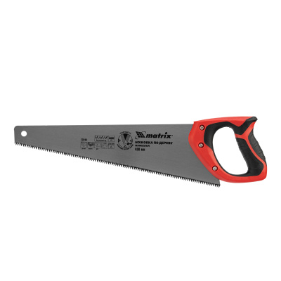 Ножовка по дереву, 400 мм, 7-8 TPI, зуб-3D, каленый зуб, двухкомпонентная рукоятка Matrix по ценам производителя в Челябинске с доставкой по всей России