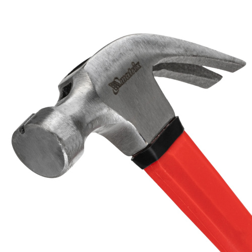 Молоток-гвоздодер optimal, 450 г, боек c магнитом, фибергласовая обрезиненная рукоятка Matrix по ценам производителя в Челябинске с доставкой по всей России