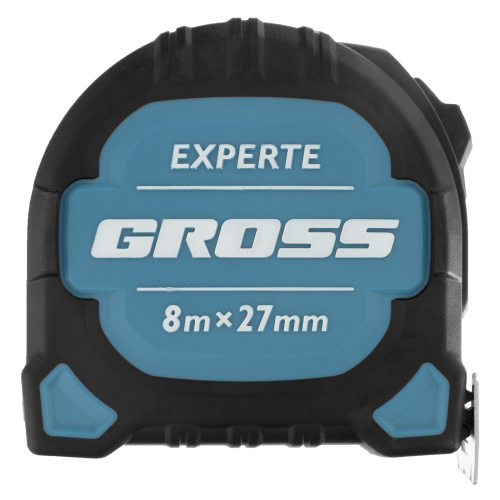 Рулетка Experte,8 м x 27 мм,двухкомпонентный корпус,магнит,двухсторонняя разметка,нейлон Gross по ценам производителя в Челябинске с доставкой по всей России