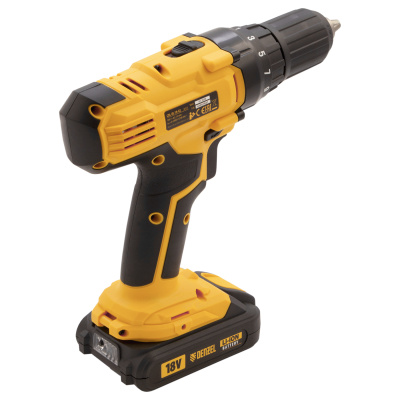 Дрель-шуруповерт аккумуляторная CDL-IB-18-02, Li-Ion, 18 В, 2 акк. Denzel по ценам производителя в Челябинске с доставкой по всей России