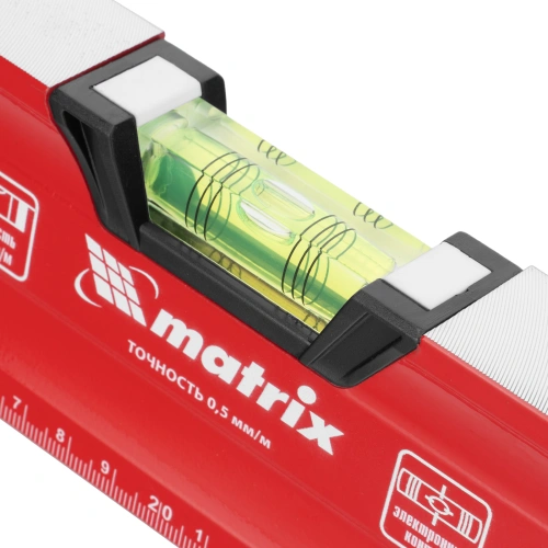 Уровень алюминиевый, магнит, фрезерованный, 3 глазка (1 зеркальный) 400 мм Matrix по ценам производителя в Челябинске с доставкой по всей России
