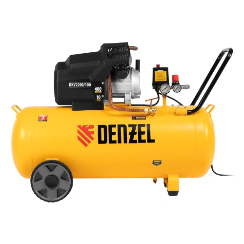 Компрессор воздушный DKV2200/100, Х-PRO 2.2 кВт, 400 л/мин, 100л Denzel по ценам производителя в Челябинске с доставкой по всей России
