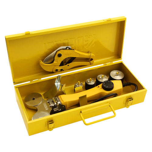 Аппарат для сварки пластиковых труб DWP-750, 750 Вт, 0-300 град, 4 насадки, 20-40 мм Denzel по ценам производителя в Челябинске с доставкой по всей России