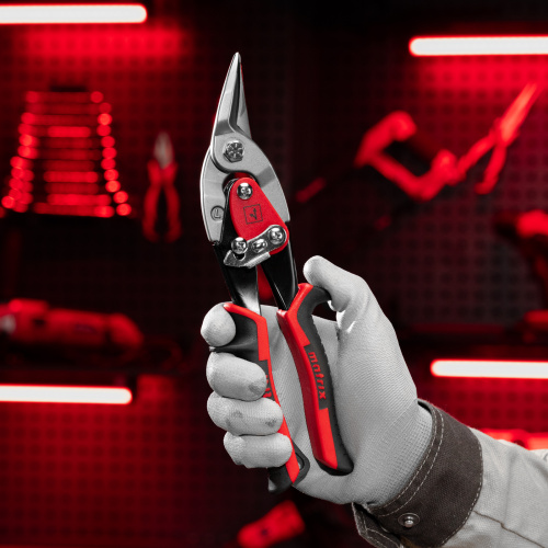 Ножницы по металлу, 250 мм, левый рез, сталь CRMO, двухкомпонентные рукоятки, PRO Matrix по ценам производителя в Челябинске с доставкой по всей России