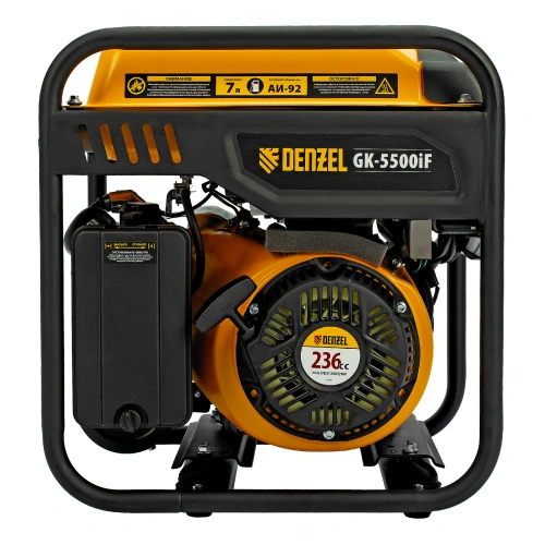 Генератор инверторный GK-5500iF, 5,5 кВт, 230 В, ручной старт DENZEL по ценам производителя в Челябинске с доставкой по всей России