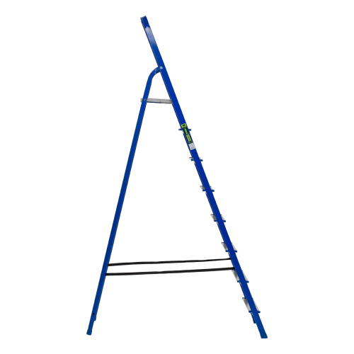 Стремянка, 8 ступеней, стальной профиль, алюминиевые ступени Сибртех по ценам производителя в Челябинске с доставкой по всей России