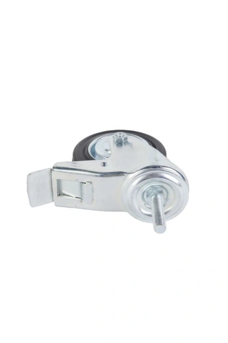 Колесо поворотное SCtB 42 100 мм резина с болтом и тормозом (F) по ценам производителя в Челябинске с доставкой по всей России