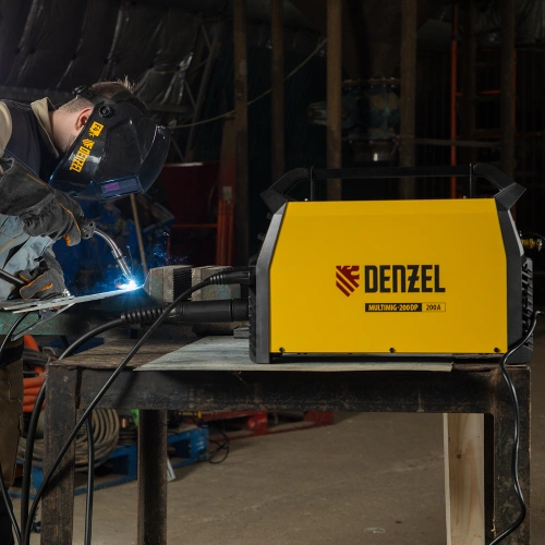 Аппарат инвертор. полуавтомат. сварки MultiMIG-200DP Synergy Double Pulse, 200 А, ПВ 80% Denzel по ценам производителя в Челябинске с доставкой по всей России