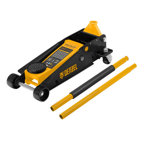 Домкрат гидравлический подкатной 3 т, с фиксатором, быстрый подъем, 135-480 мм, профессиональный Denzel по ценам производителя в Челябинске с доставкой по всей России