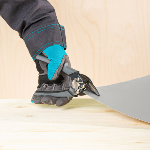 Ножницы по металлу "Piranha", 185 мм, прямой и левый рез, сталь СrM, двухкомпонентные рукоятки Gross по ценам производителя в Челябинске с доставкой по всей России