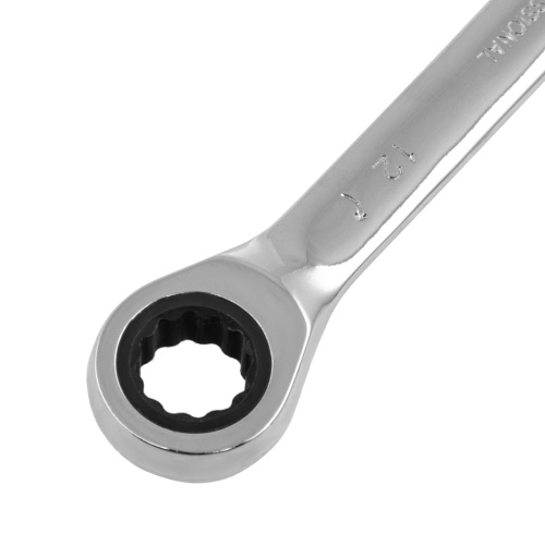 Ключ комбинированный трещоточный, 12 мм, CrV, зеркальный хром Matrix Professional по ценам производителя в Челябинске с доставкой по всей России