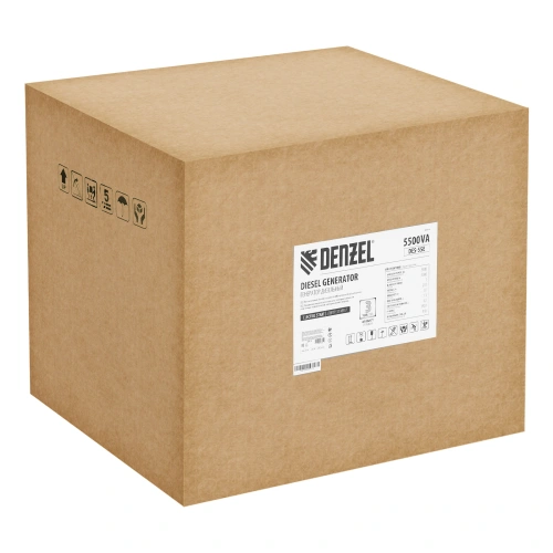 Генератор дизельный DES-55E, 5,5 кВт, 230 В, 11 л, электростартер Denzel по ценам производителя в Челябинске с доставкой по всей России