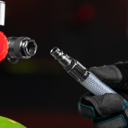 Шланг пневматический ПВХ, 10 x 16 мм, 18 бар, армированный, прозрачный, быстросъемное соединение, 30 м Stels по ценам производителя в Челябинске с доставкой по всей России