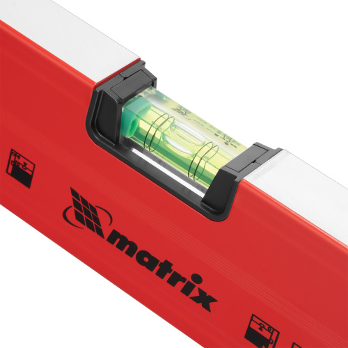 Уровень алюминиевый магнитный, 1200 мм, фрезерованный, 3 глазка (1 зеркальный) усиленный Matrix по ценам производителя в Челябинске с доставкой по всей России