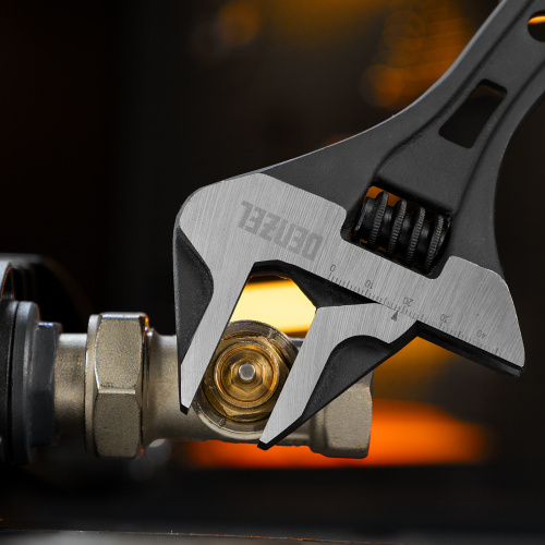 Ключ разводной, 300 мм, CrV, кованый Denzel купить в Москве с доставкой по всей России | ProtosMarket.ru