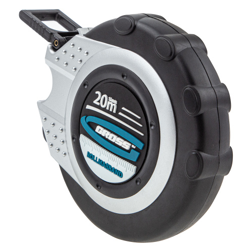Рулетка геодезическая 20 м х 13 мм, закрытый корпус, металлическая лента, нейлон Gross по ценам производителя в Челябинске с доставкой по всей России
