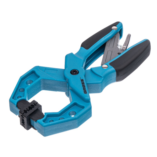 Струбцина клещеобразная 1-1/2, пластиковый корпус, храповой механизм жесткой фиксации, 38 мм Gross по ценам производителя в Челябинске с доставкой по всей России