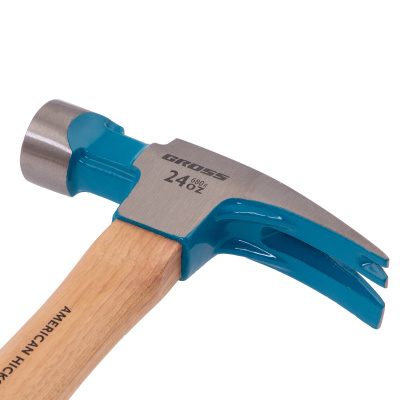 Молоток-гвоздодер, 680 г, угол 75, магнит, обрезиненная рукоятка AMERICAN HICKORY GROSS по ценам производителя в Челябинске с доставкой по всей России