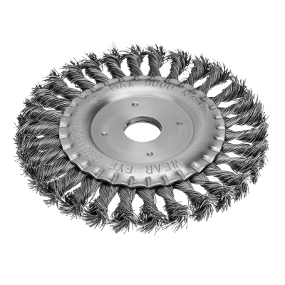 Щетка для УШМ 150 мм, посадка 22.2 мм, плоская, крученая проволока 0.5 мм Matrix по ценам производителя в Челябинске с доставкой по всей России