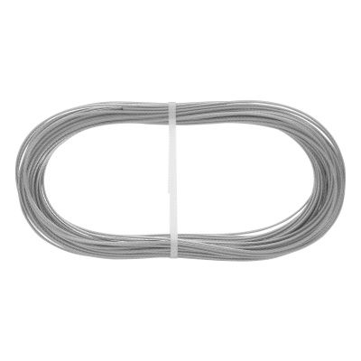 Трос металлополимерный прозрачный ПР-2.0, толщина 2.0 мм, моток 20 метров Сибртех по ценам производителя в Челябинске с доставкой по всей России