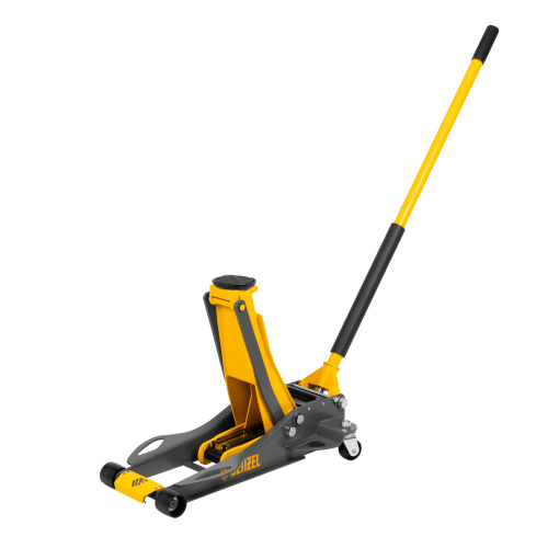 Домкрат гидравлический подкатной, 3 т, 75-500 мм, быстрый подъем, низкий подхват, проф. Denzel по ценам производителя в Челябинске с доставкой по всей России