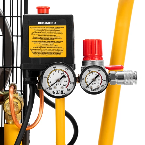 Компрессор воздушный BCI2300/50, ременный привод, 2.3 кВт, 50 литров, 400 л/мин Denzel по ценам производителя в Челябинске с доставкой по всей России