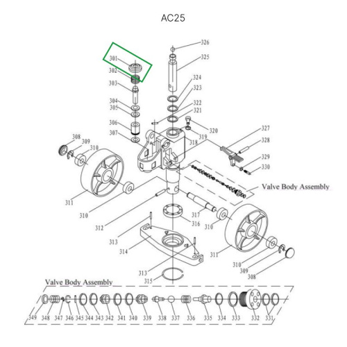 Крышка пружины возвратной для гидравлических тележек DF25 по ценам производителя в Челябинске с доставкой по всей России