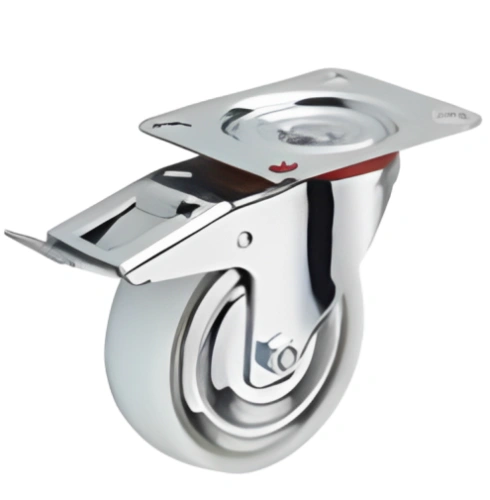 Колесо поворотное полипропилен SRCnb 55 125 мм с тормозом (F) по ценам производителя в Челябинске с доставкой по всей России